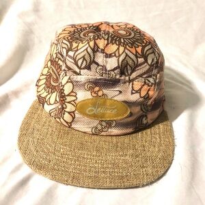 Grassroots California 420 Limited Edition Lettuce Floral Hemp Strap Back Hat